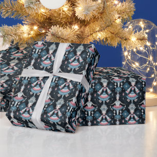Enchanting Nutcracker Ballet, Harlequin Wrapping Paper