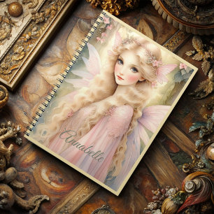Enchanting Peach Glow Fairy Notebook