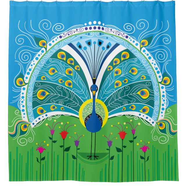 Enchanting Peacock Symmetry (Front)