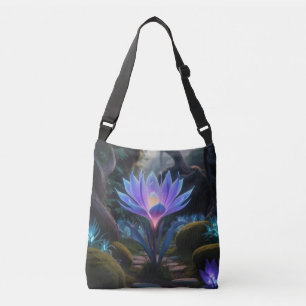 Enchanting Purple Bloom Crossbody Bag