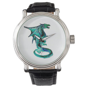 Enchanting Sea Breeze Blue Dragon Customisable Watch