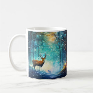 Enchanting Snowy Forest Artwork-82109 Coffee Mug