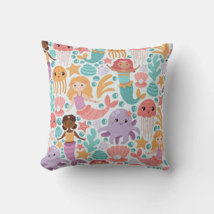 Enchanting Underwater World Throw Pillow