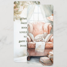 Enchanting Watercolor Booklover Bookmark