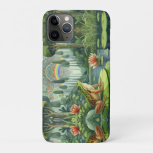 Enchanting William Morris Frog in a Forest  iPhone 11 Pro Case