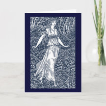 Enchanting William Morris–Style Woodland woman