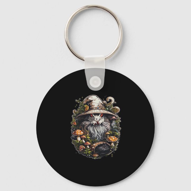 Enchanting Witch Whimsigoth & Mystical Art For Lap Keychain (Front)