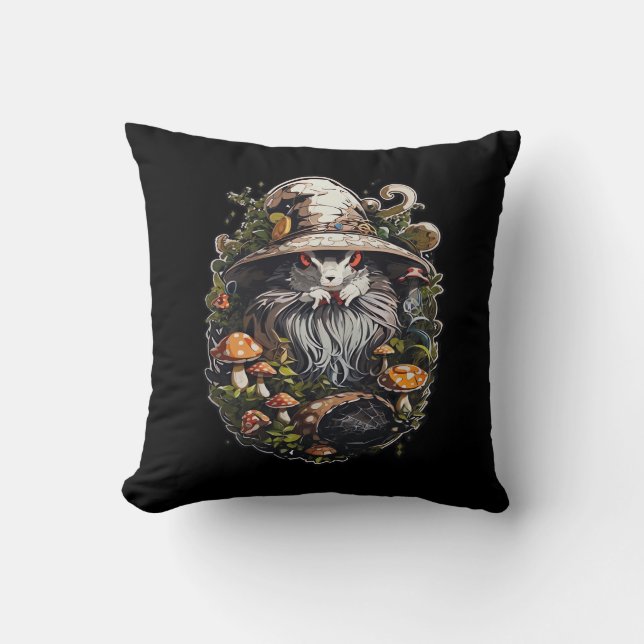 Enchanting Witch Whimsigoth & Mystical Art For Lap Throw Pillow (Front)
