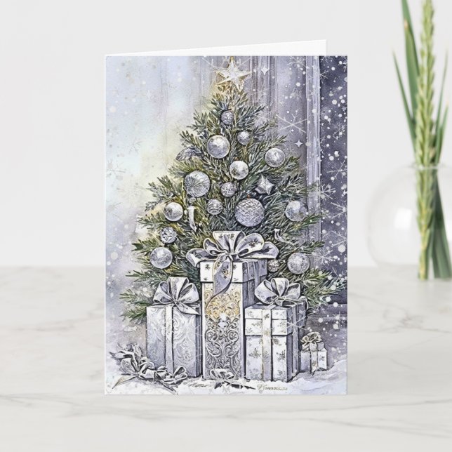 Enchanting Yuletide Beauty Card (Front)