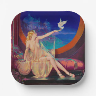 Enchantment Arabian Haseki Sultans Princess 1925 Paper Plate
