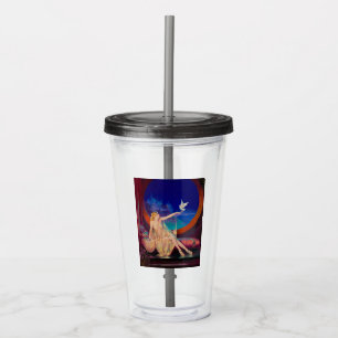 Enchantment of Arabian Concubine Pinup Girl Acrylic Tumbler