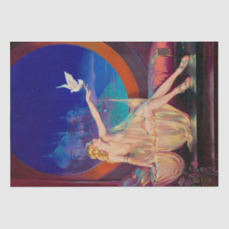 Enchantment of Arabian Concubine Pinup Girl Tissue Paper