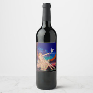Enchantment of Arabian Concubine Pinup Girl Wine Label