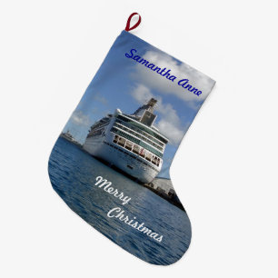 Enchantment Stern Personalized Large Christmas Stocking
