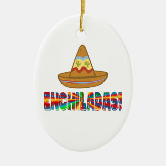 Enchilada Love Ceramic Ornament