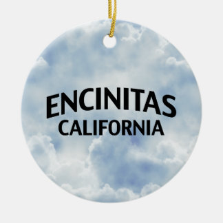 Encinitas California Ceramic Ornament