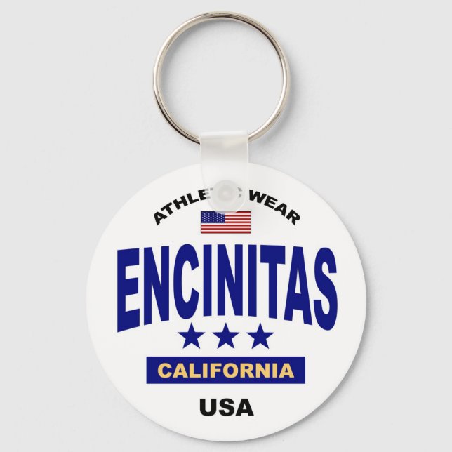 Encinitas California Keychain (Front)