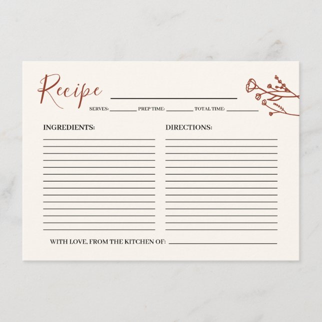 Enclosure Card (Front)