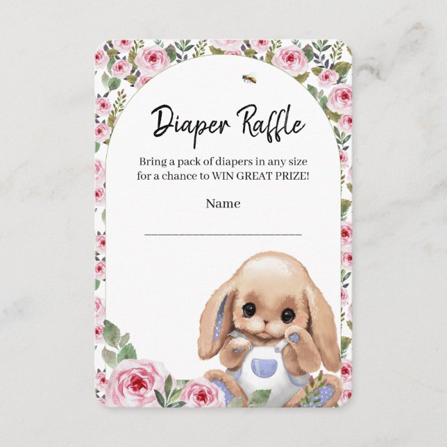 Enclosure Card Diaper Raffle (Front)