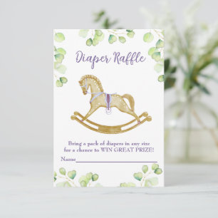 Enclosure Card Diaper Raffle for baby shower