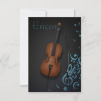 "Encore" Cello & Bow Turquoise & Black Custom