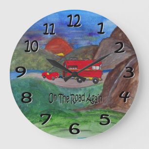 encore sur la route horloge murale