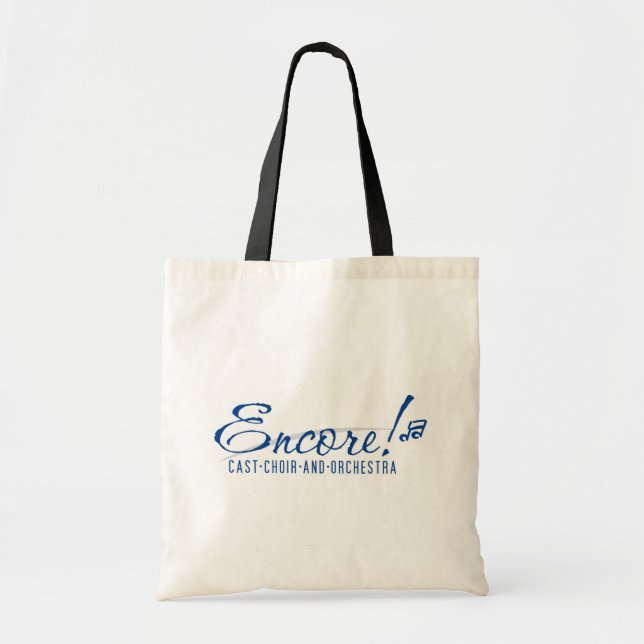 Encore Tote with Blue logo (Front)