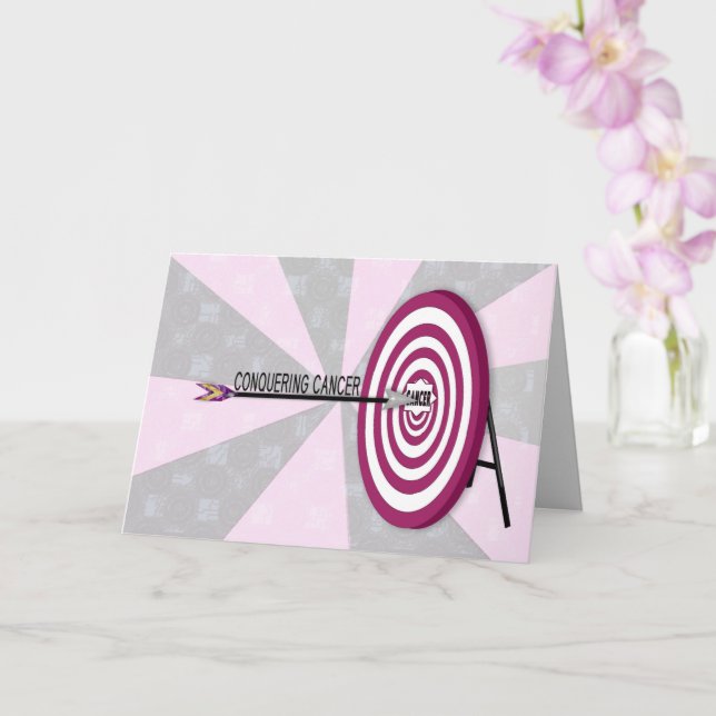 Encourage Cancer Patient, Target Board & Arrow Card (Orchid)
