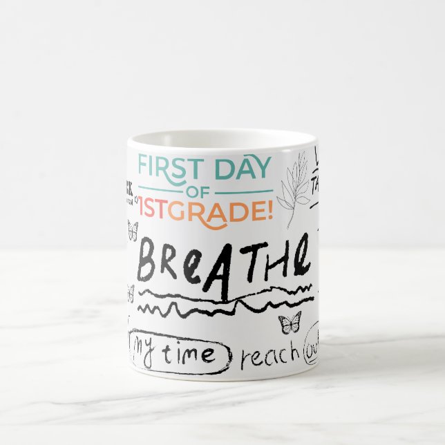 Encourage positivity and stress management coffee mug (Center)