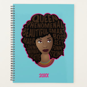 Encourageant les femmes noires, cheveux naturels,