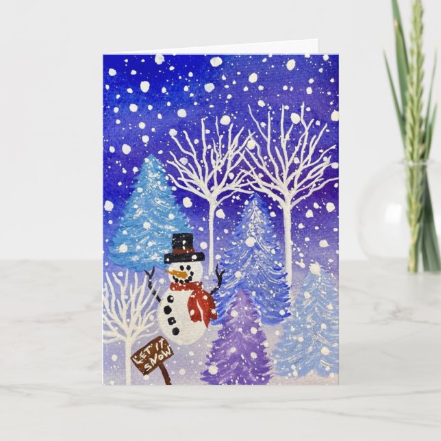 EncourageMe "Let It Snow"  Card (Front)