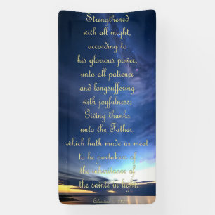 Encouragement Banner - Colossians 1:11-12