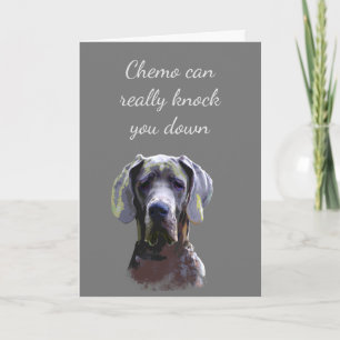 Encouragement Chemo peut vous abattre. Carte