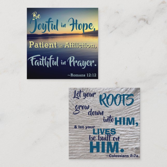 Encouragement des cartes de mémoire de versets bib (Devant / Derrière)