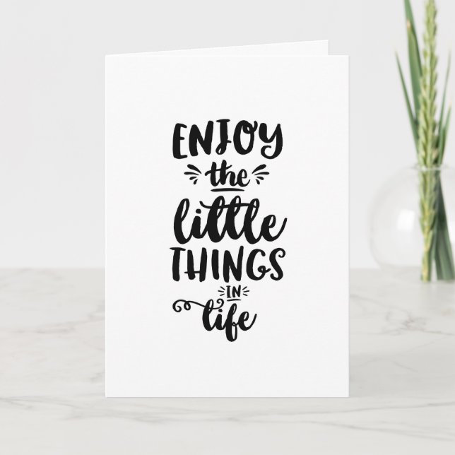 Encouragement du devis de carte Profitez des petit (Devant)