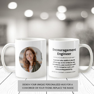 Encouragement Engineer Custom Photo Motivational  Coffee Mug