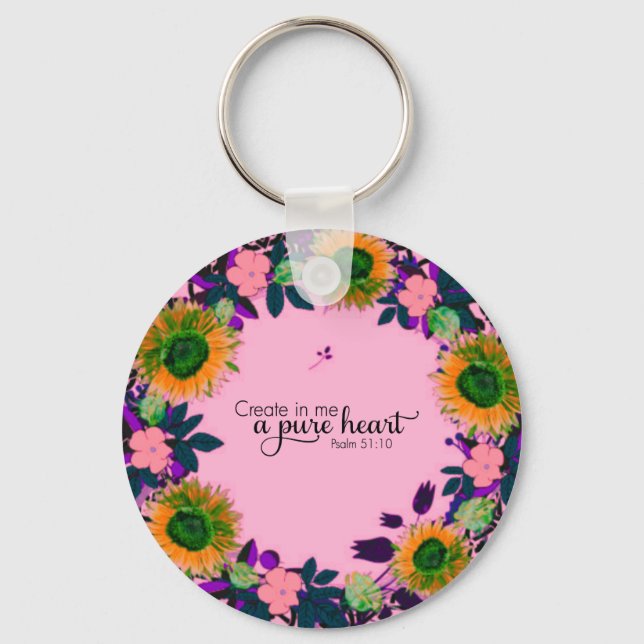 Encouragement Enlightenment Comfort Hope Keychain (Front)