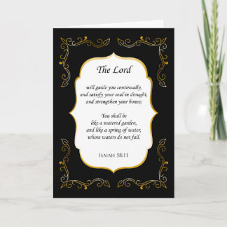 Encouragement florissant Bible Verse Carte de symp