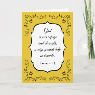 Encouragement florissant Bible Verse Carte de symp