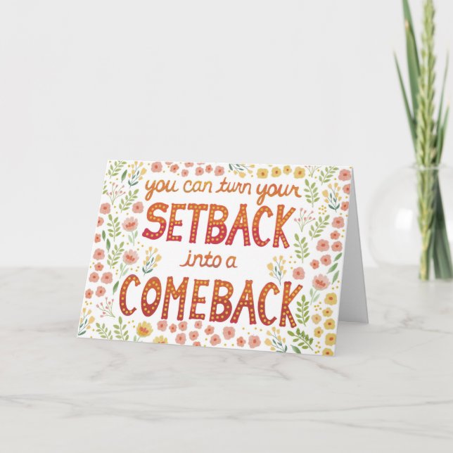 Encouragement for Tough Times Setback Card (Front)