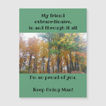 Encouragement Him Magnetic Greeting Card