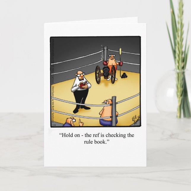 Encouragement Humour Greeting Card (Front)
