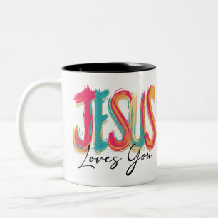 Encouragement in faith Two-Tone coffee mug