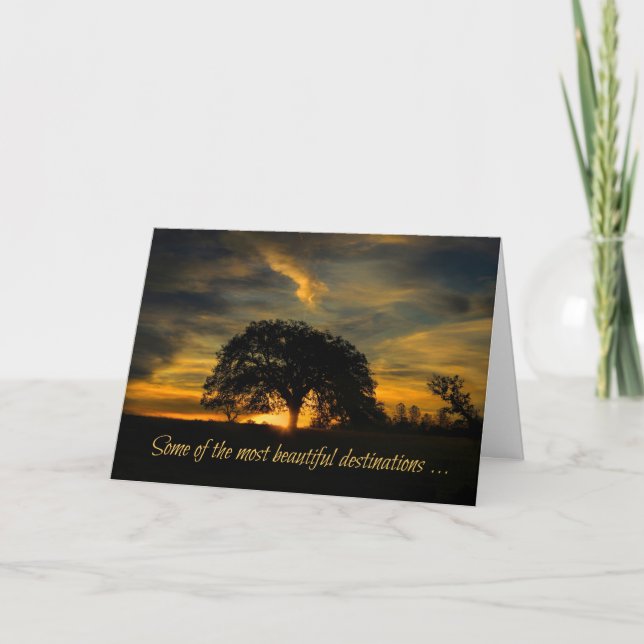 Encouragement Nature Paths with Oak Tree Card (Front)