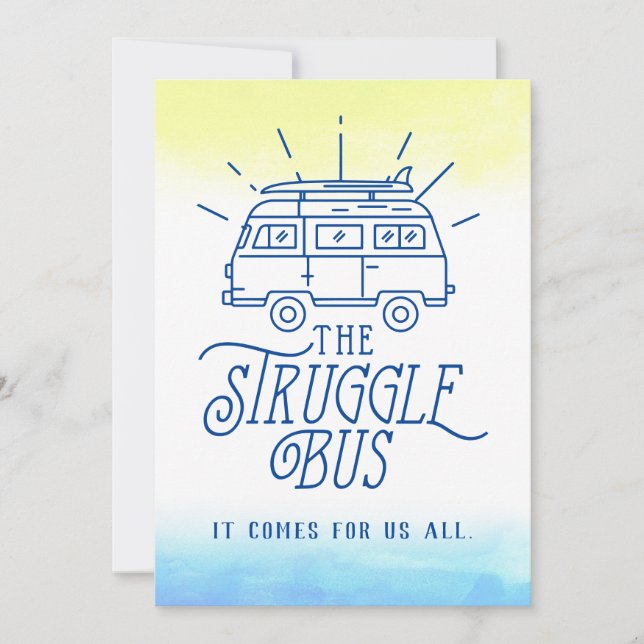 Encouragement pour la carte de bus en lutte (Devant)