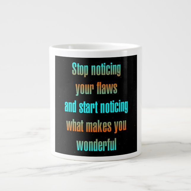 Encouragement Quote # 142 Large Coffee Mug (Front)