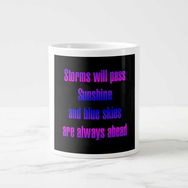 Encouragement Quote # 143 Large Coffee Mug (Front)