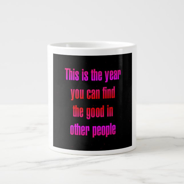 Encouragement Quote # 181 Large Coffee Mug (Front)