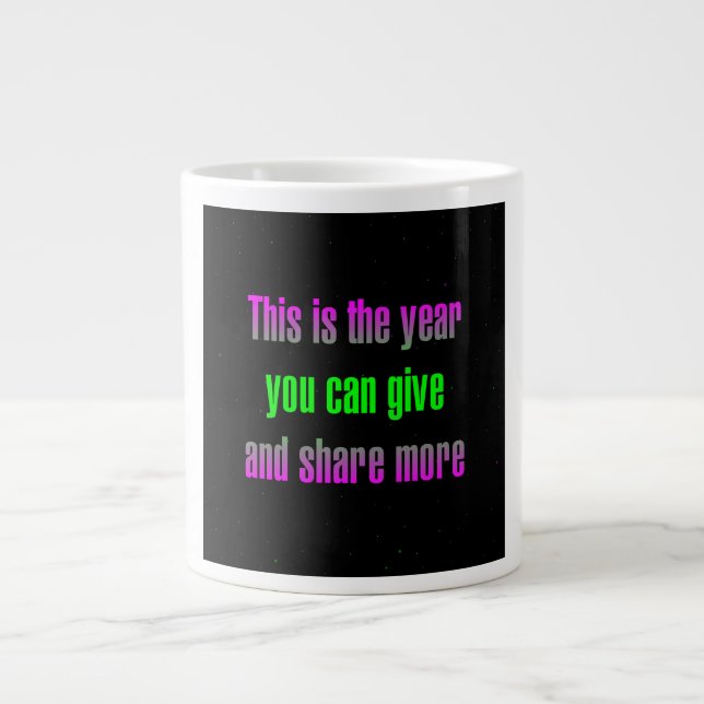 Encouragement Quote # 190 Large Coffee Mug (Front)