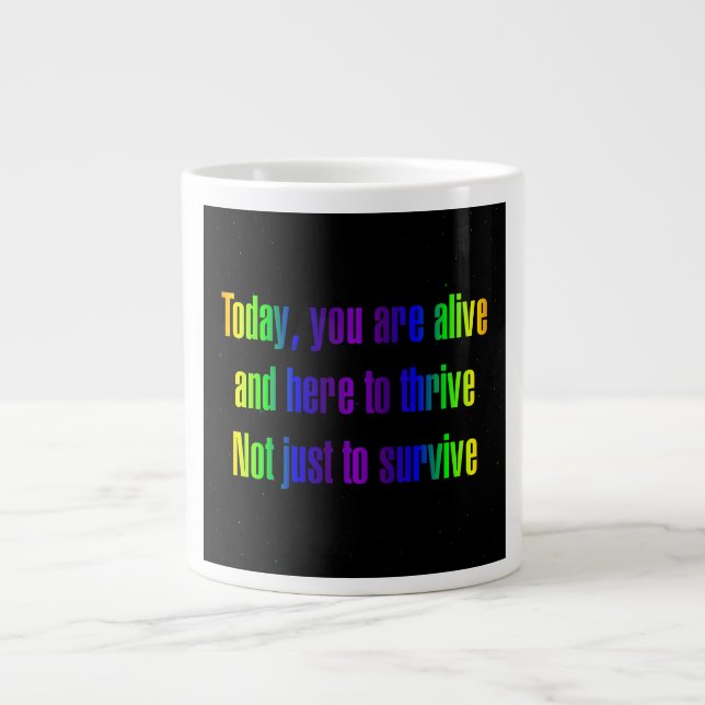 Encouragement Quote # 245 Large Coffee Mug (Front)